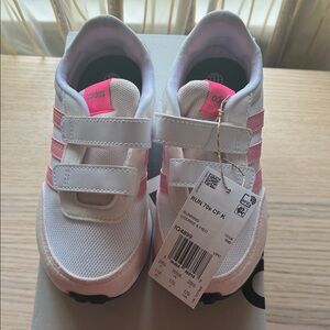 Adidas Kids Run 70s Sneakers - Pink and White